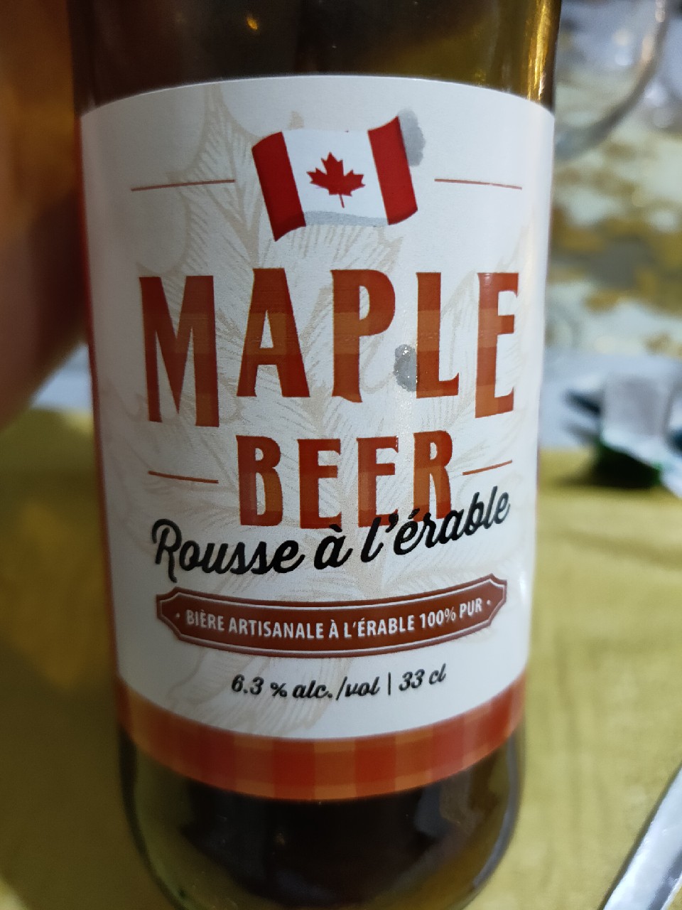 Maple Beer Rousse à l'Érable, France