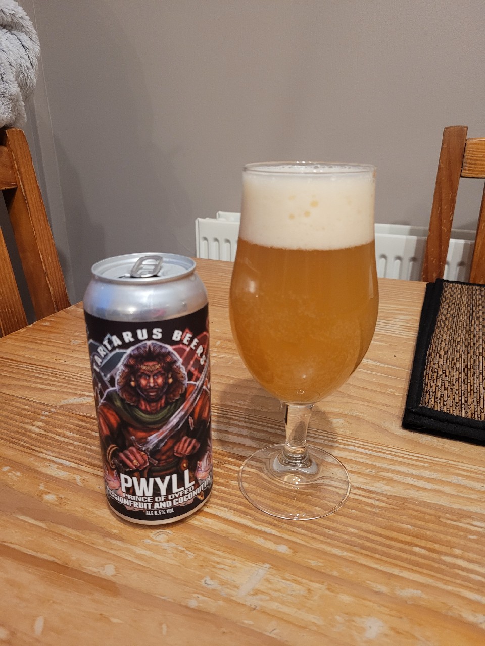 pwyll passion fruit & coconut IPA, England