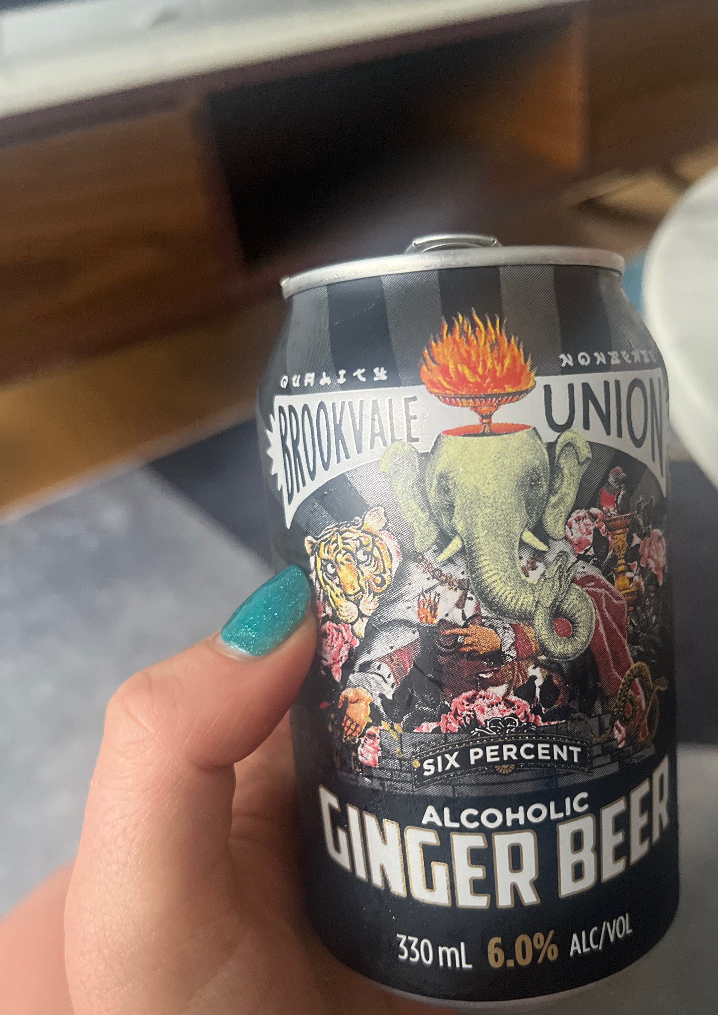 Six percent alcoholic ginger beer, Australia