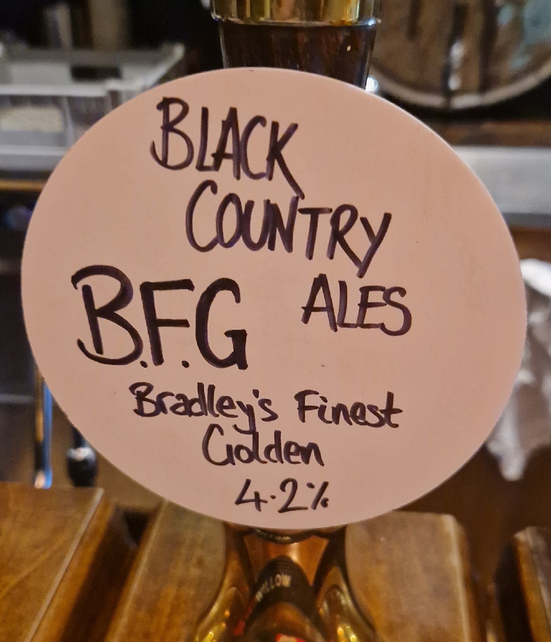 Bradley's Finest Golden (BFG), Blackcountry Ales Brewery