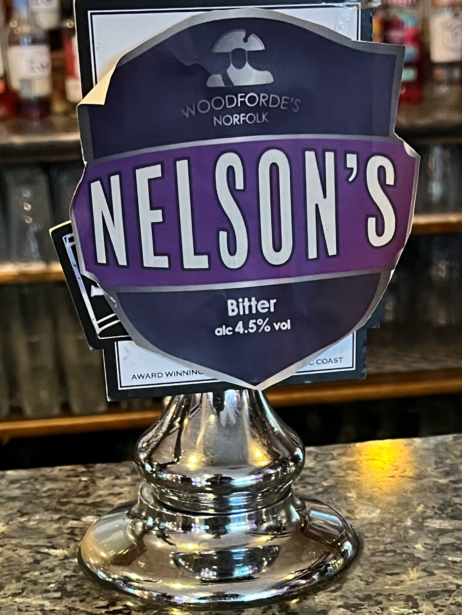 Nelson's Bitter, Woodforde's Brewery