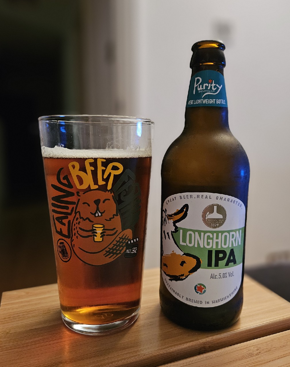 Longhorn Unfiltered IPA, England