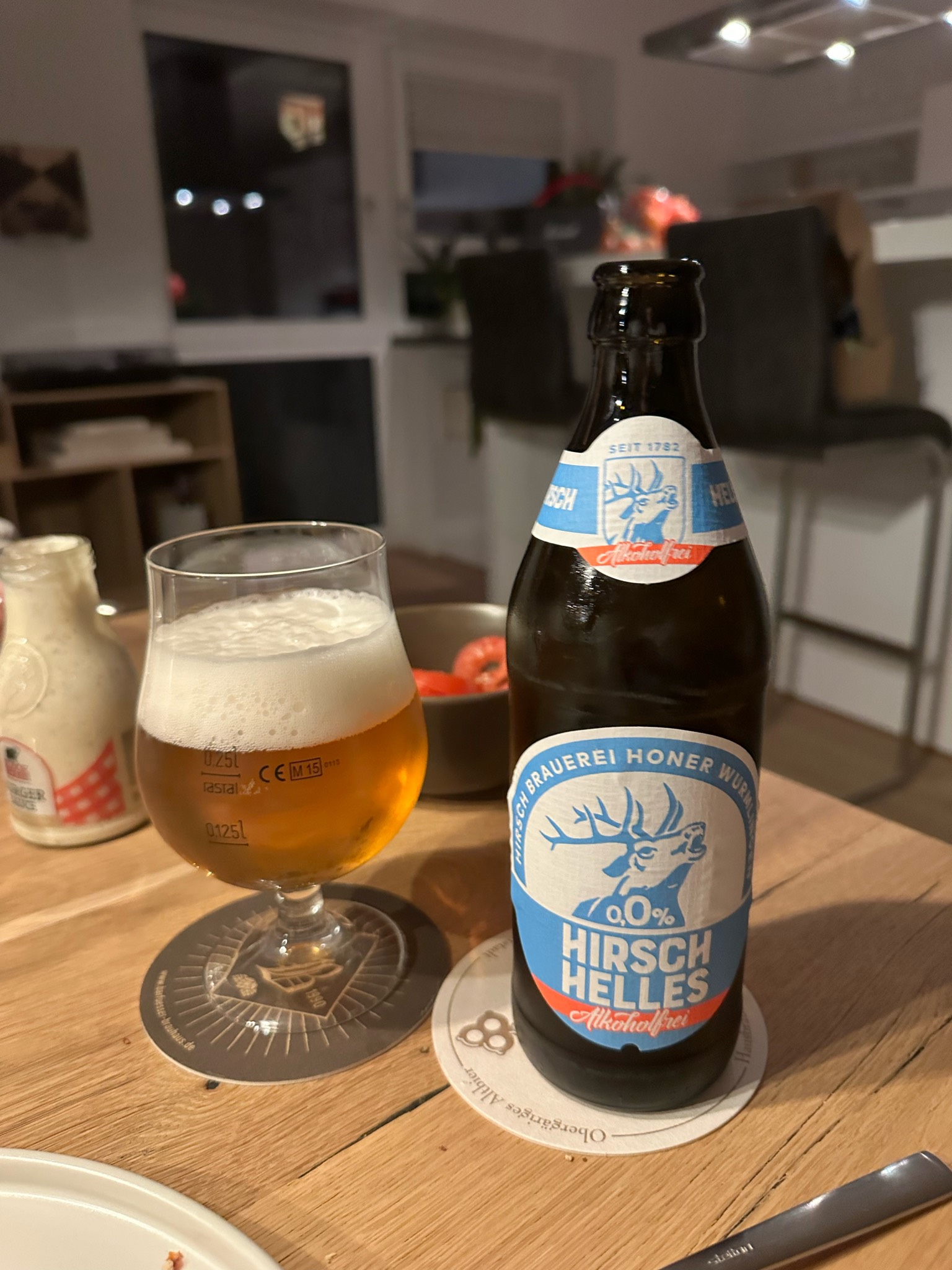 Hirsch Helles Alkoholfrei, Hirsch-Brauerei Honer