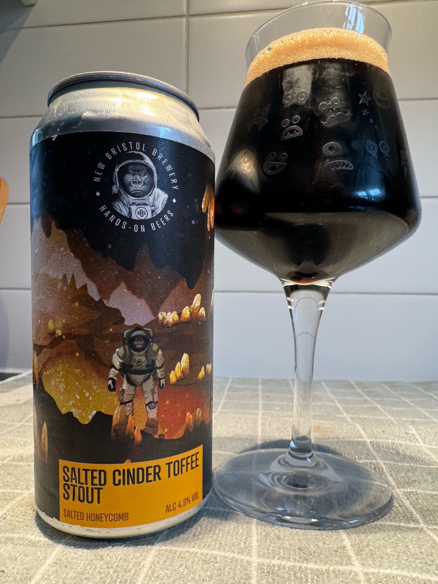 Salted Cinder Toffee Stout, England