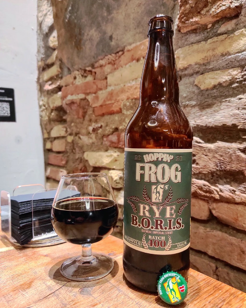 Rye B.O.R.I.S. The Crusher Batch 400, Hoppin' Frog Brewery