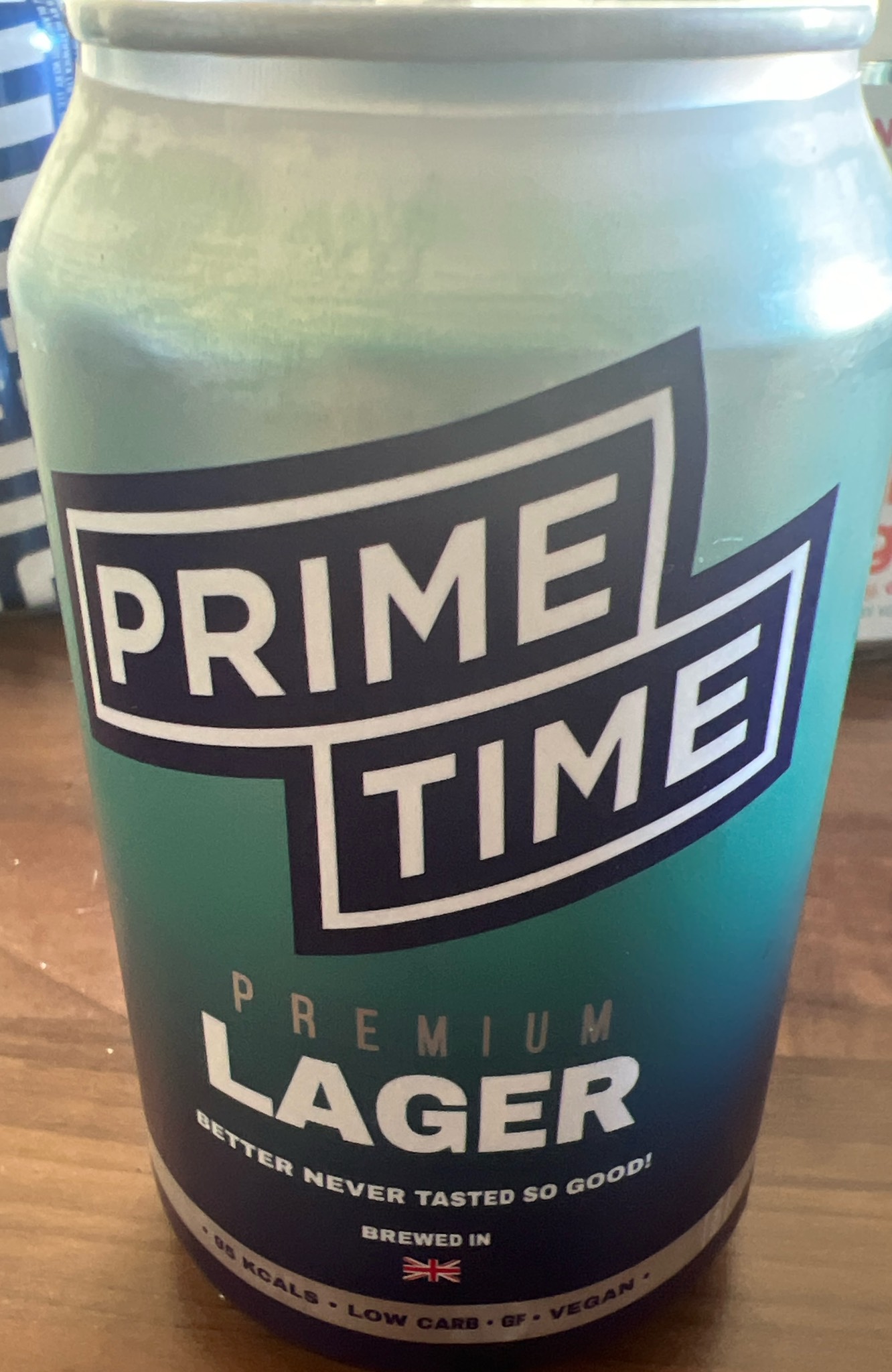 Prime Time Premium Lager, England