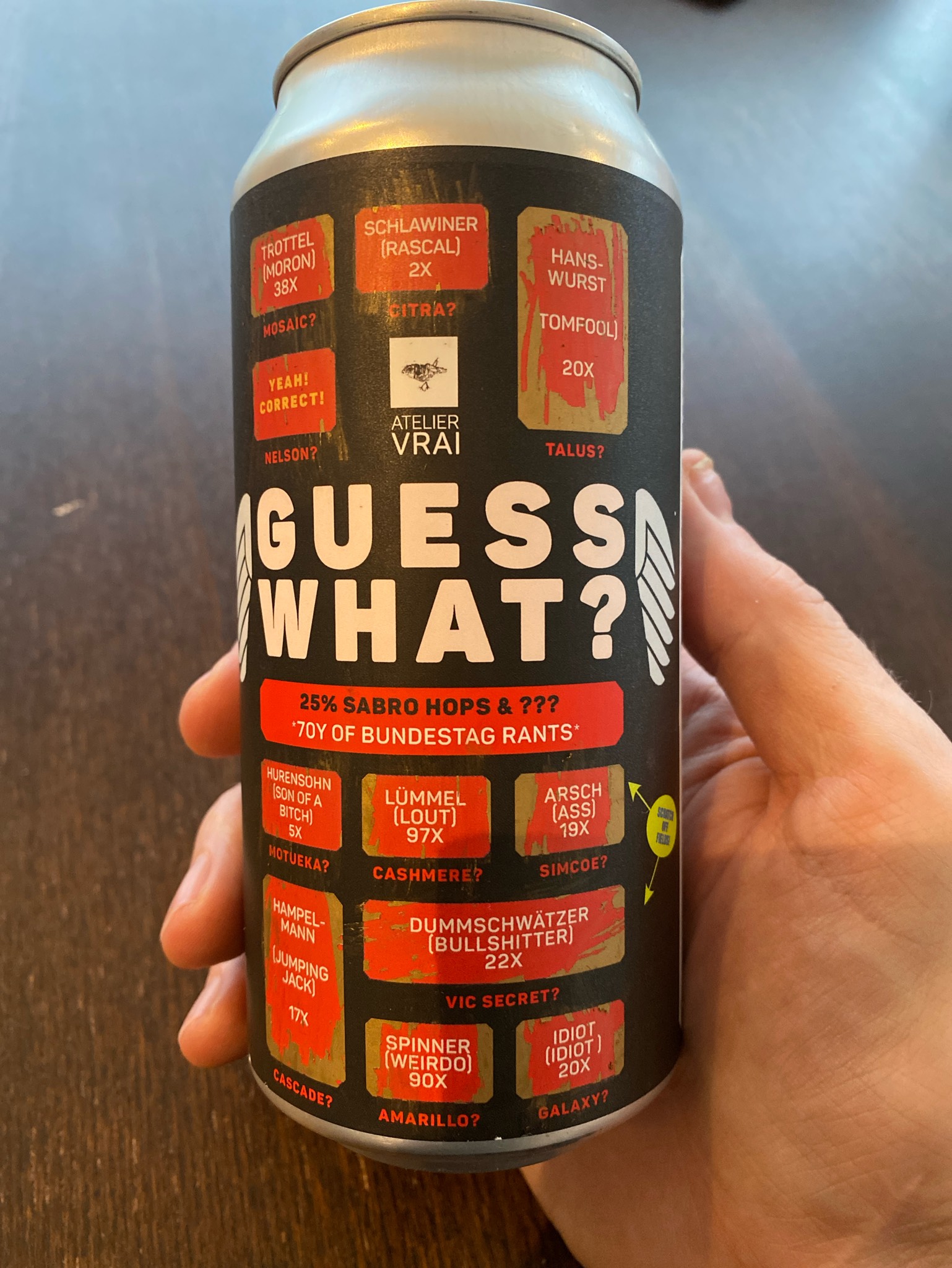 Guess What? 25% Sabro Hops & ???, Germany