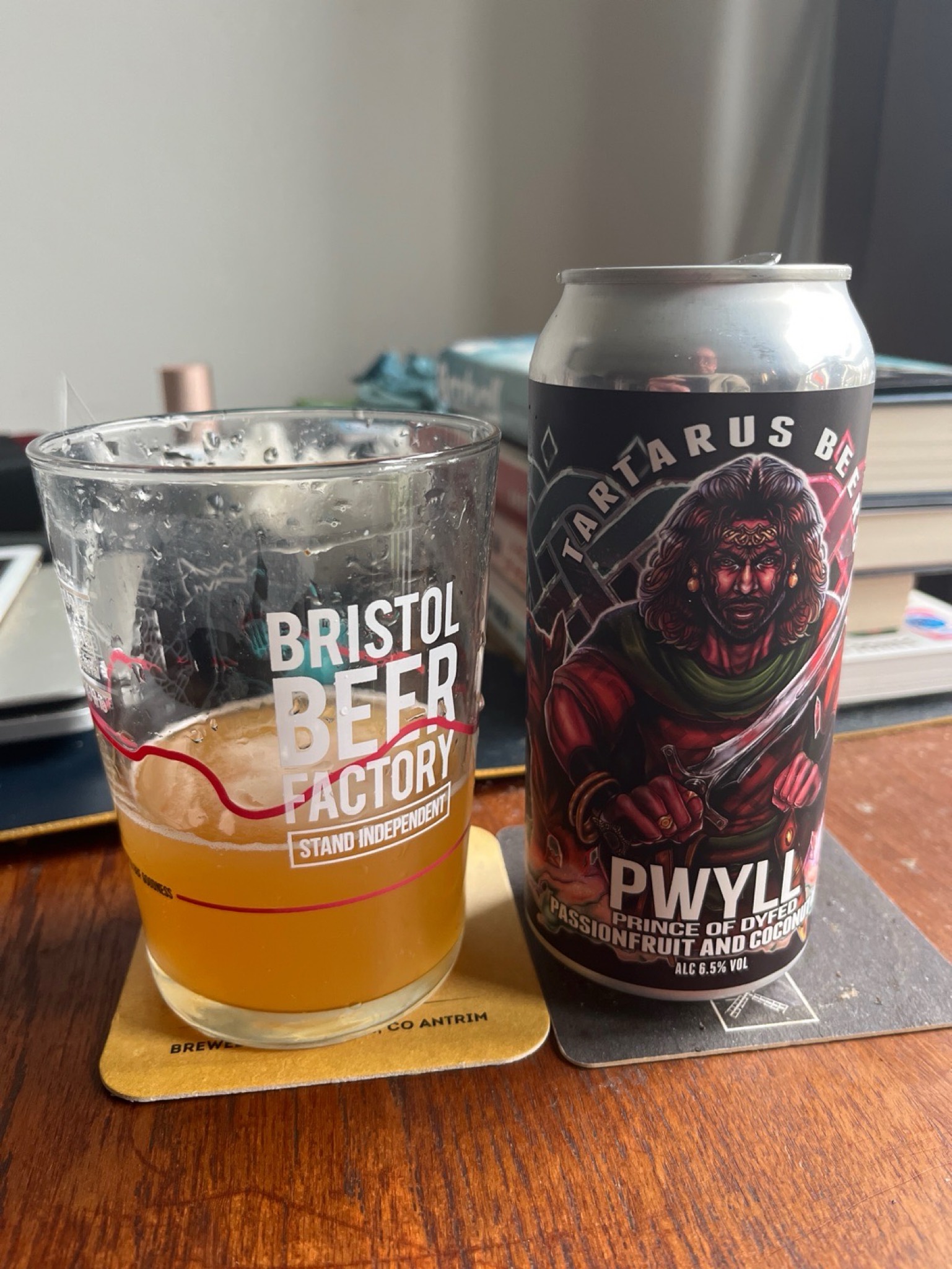 pwyll passion fruit & coconut IPA, England