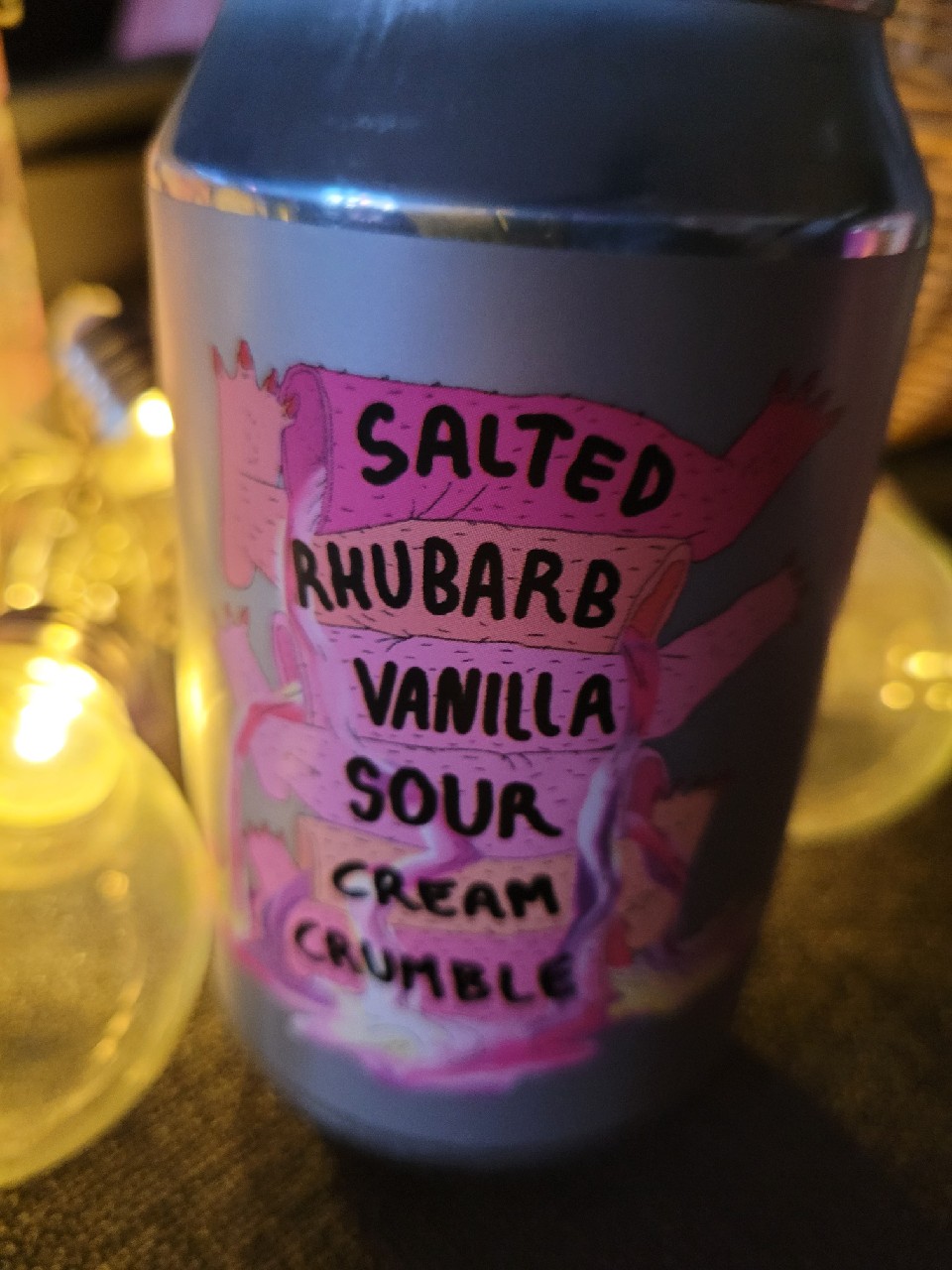 Salted Rhubarb Vanilla Sour Cream Crumble, Norway