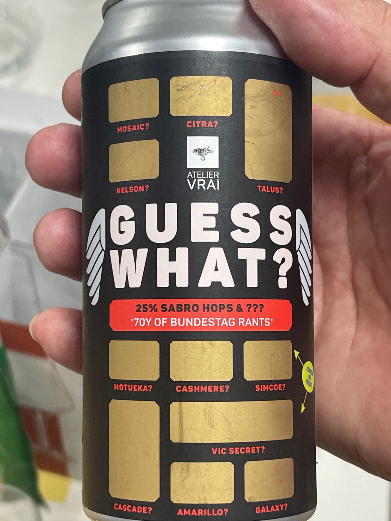 Guess What? 25% Sabro Hops & ???, Germany