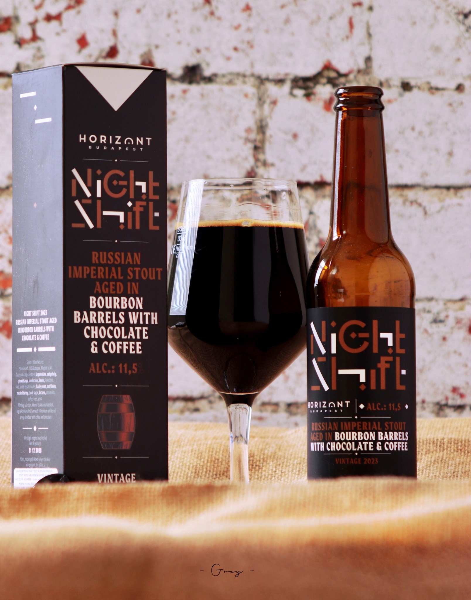 Night Shift Vintage 2023 Russian Imperial Stout Aged In Bourbon Barrels With Chocolate & Coffee, Hungary