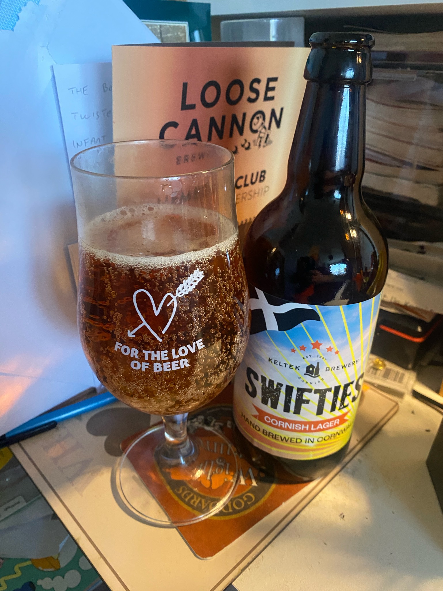 Swifties Cornish Craft Lager, England