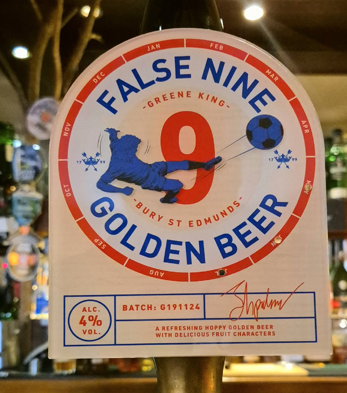 False Nine Golden Beer, England
