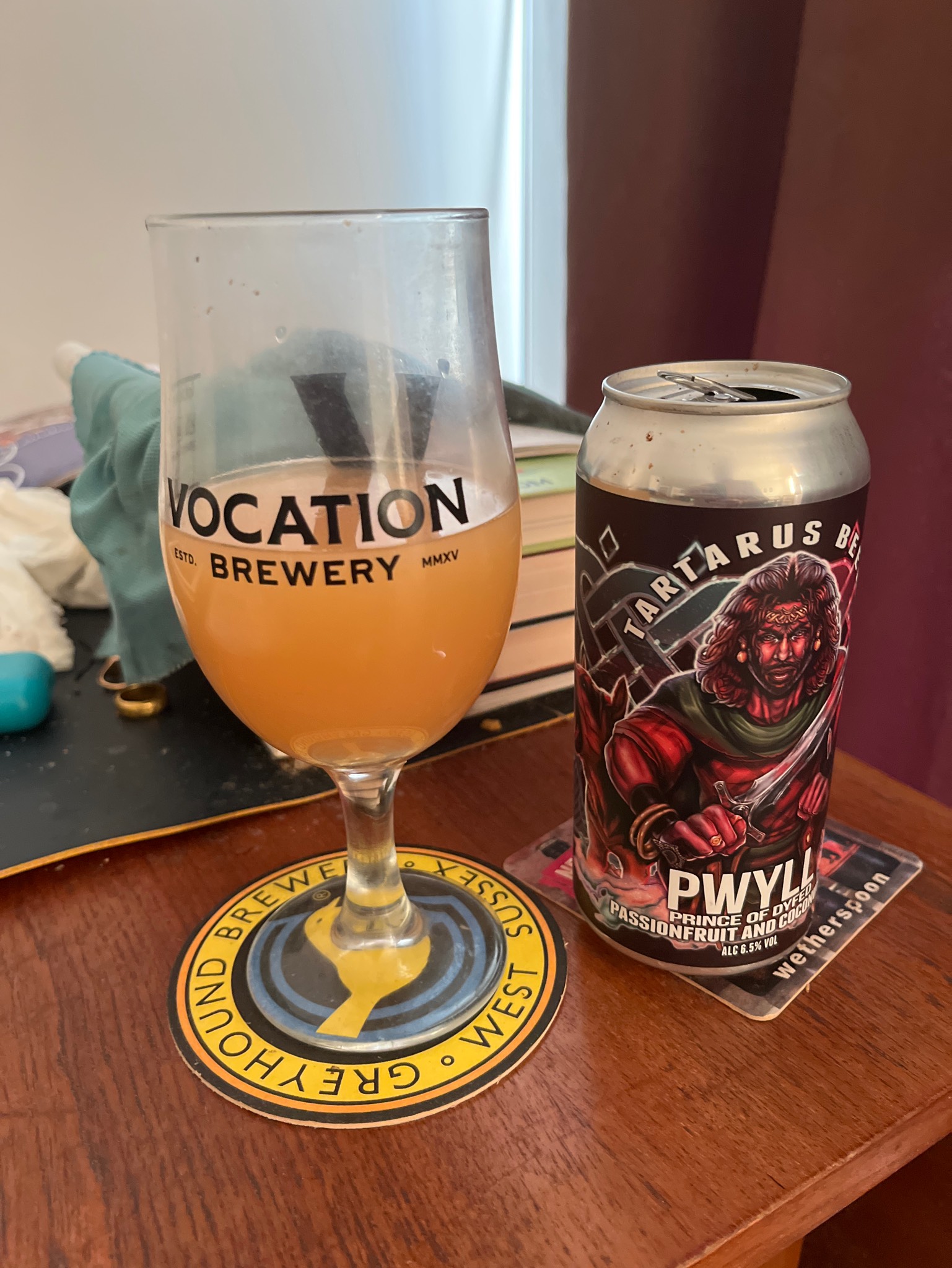 pwyll passion fruit & coconut IPA, England