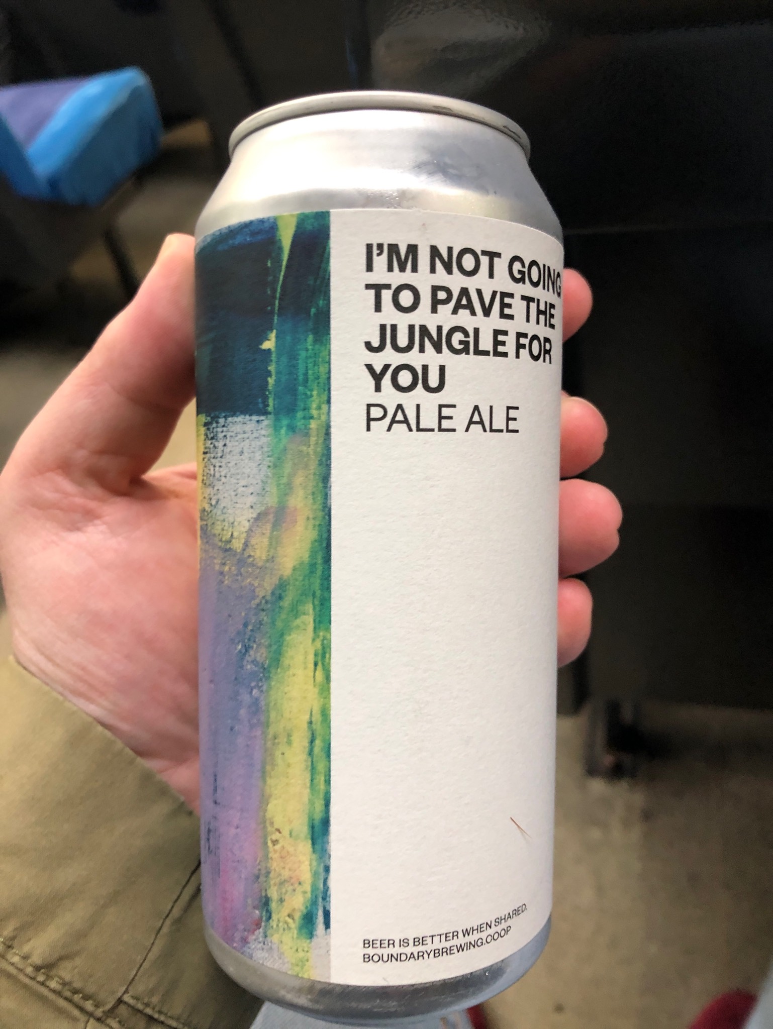 I'm Not Going To Pave The Jungle For You, Northern Ireland