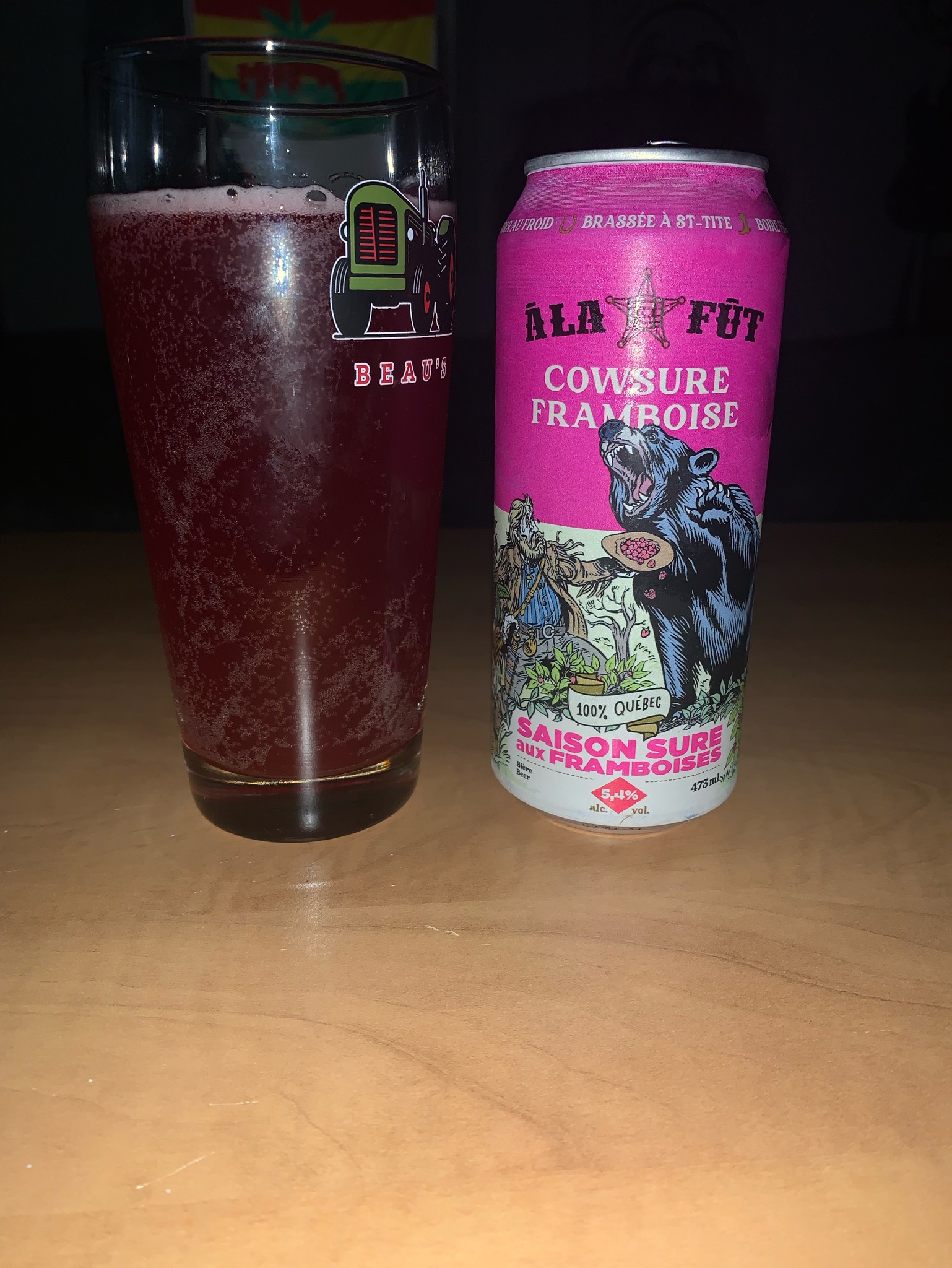 Cowsûre aux Framboises, Canada