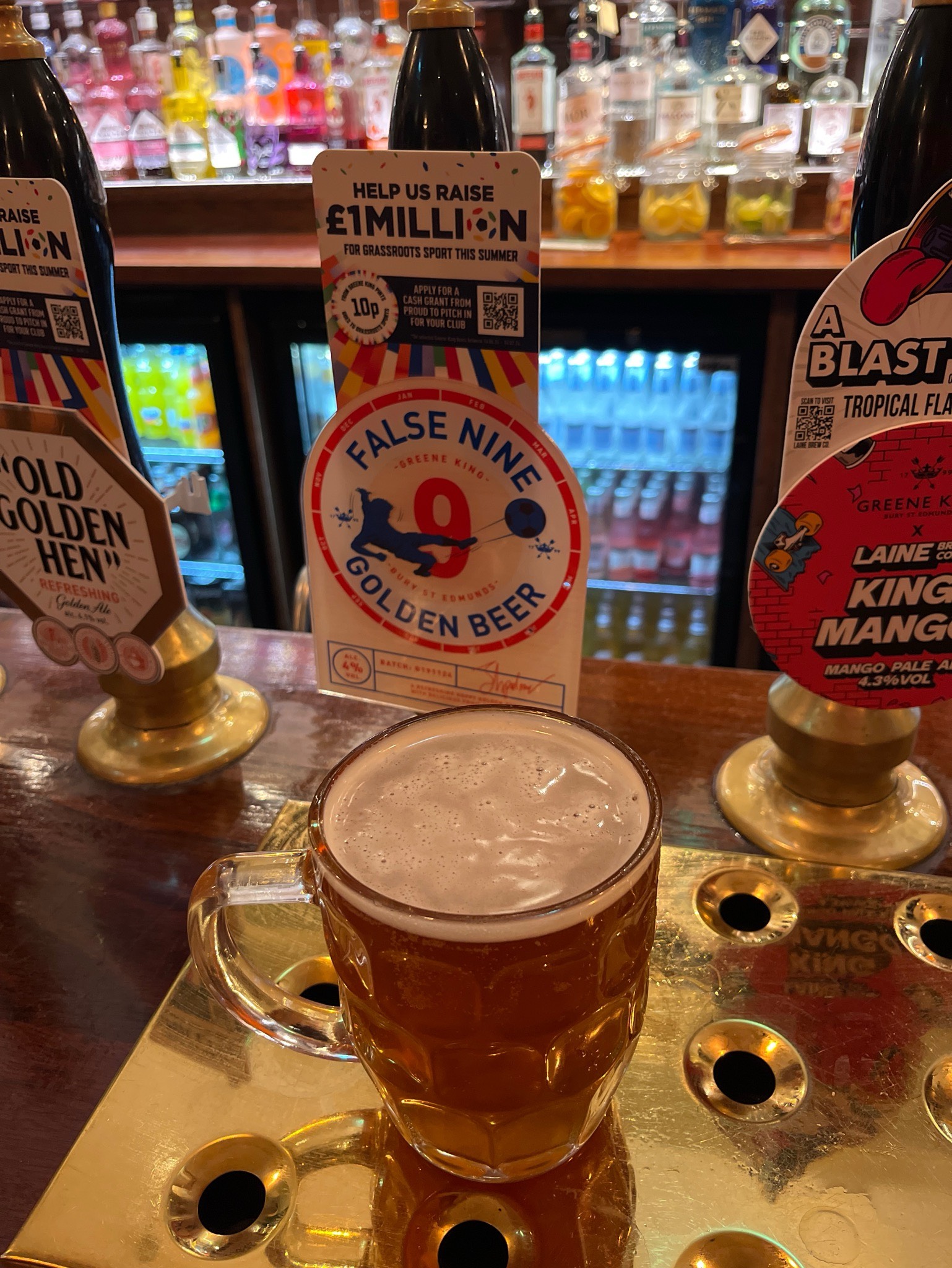 False Nine Golden Beer, England