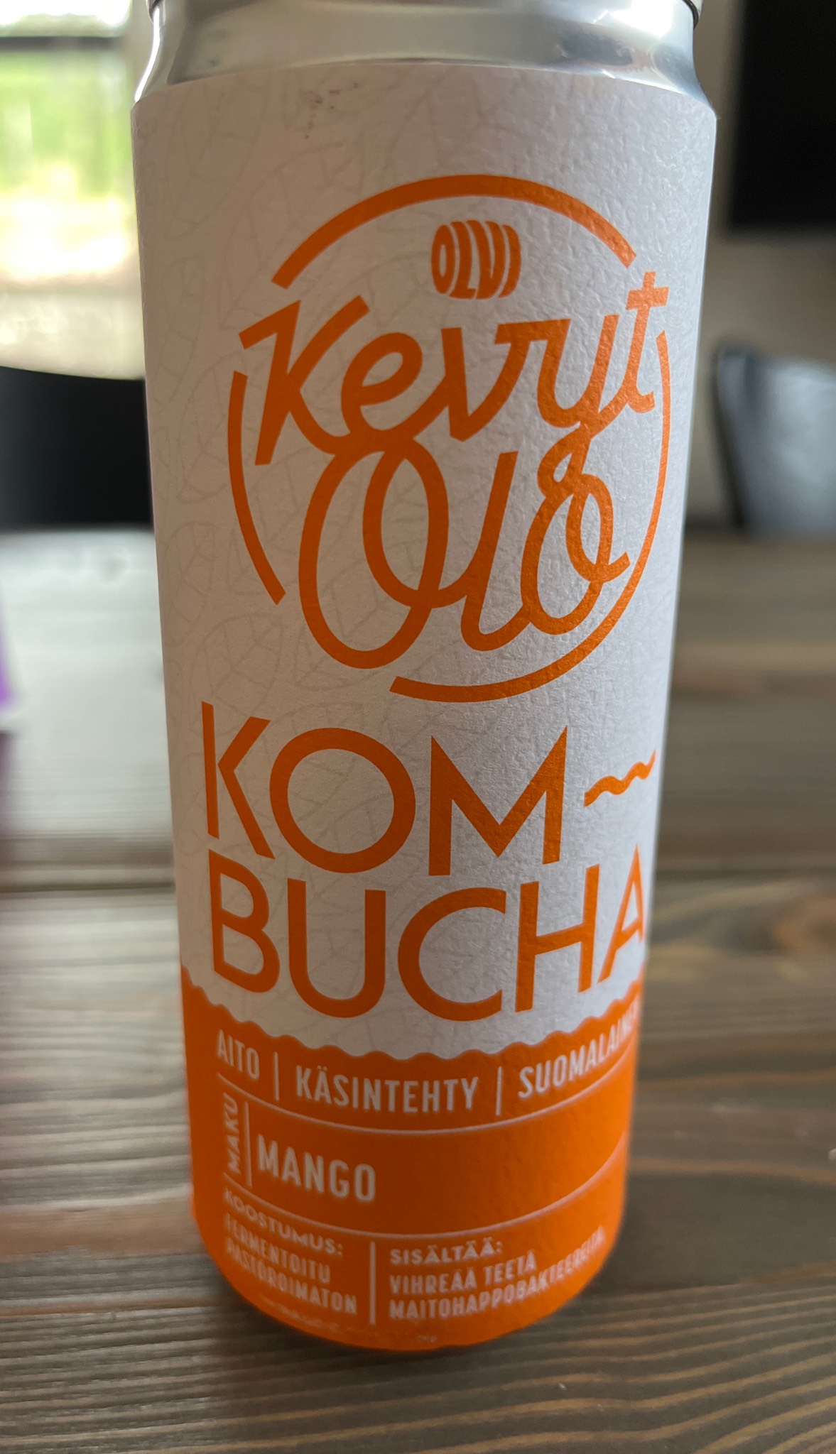 Kevyt Olo Kombucha Mango, Finland