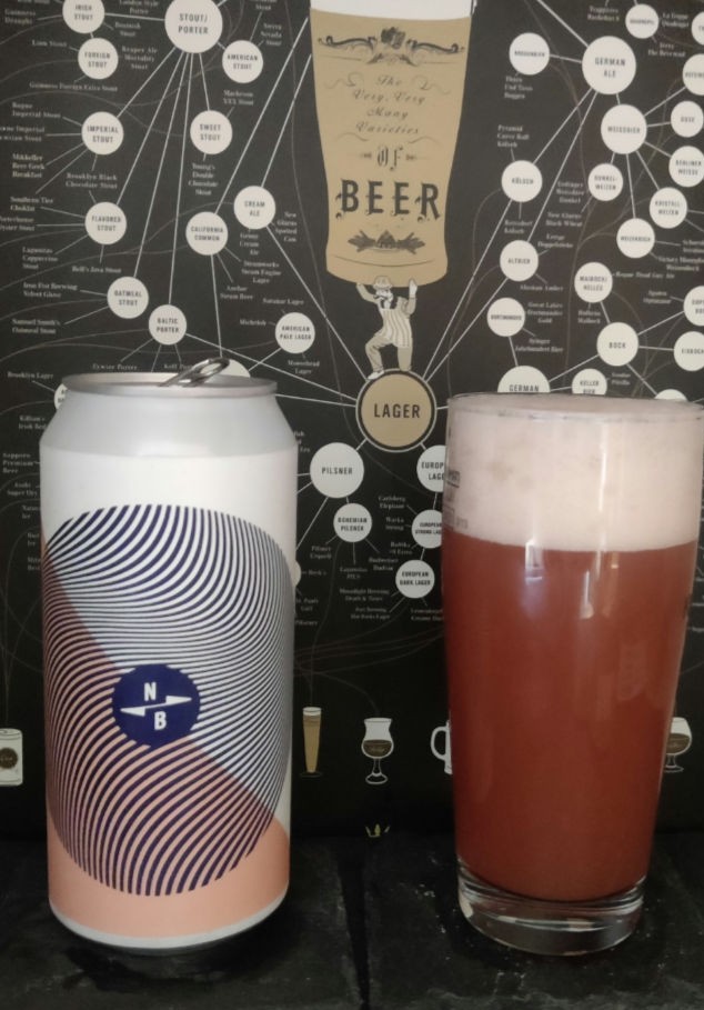 triple fruited gose: plum, peach, Jasmine tea, England