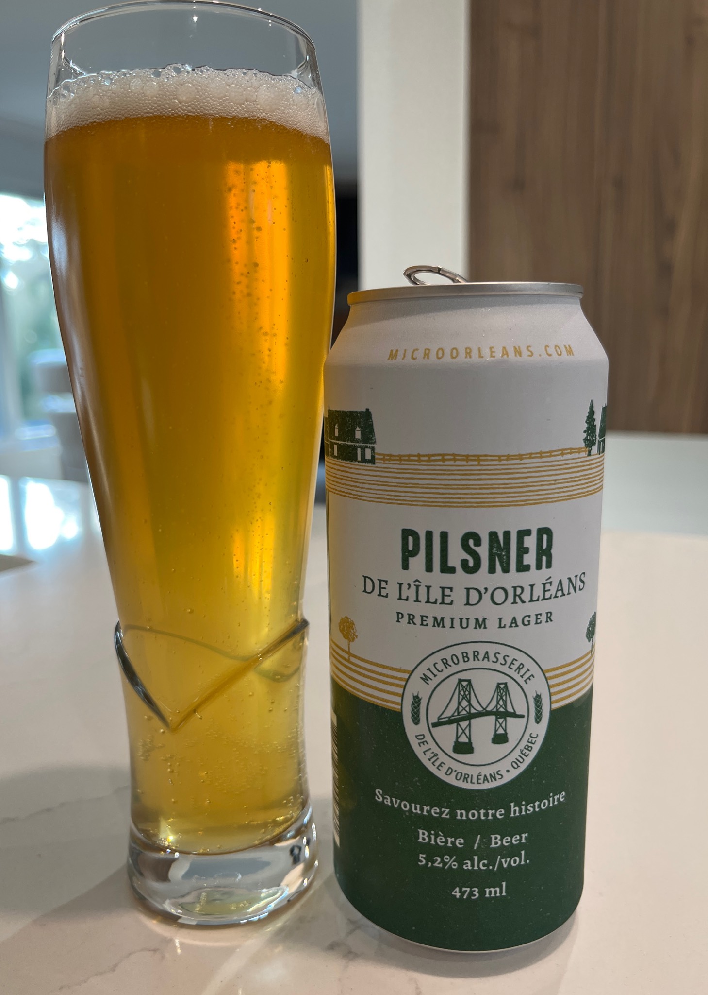 Pilsner de l'ile d'Orlean, Canada