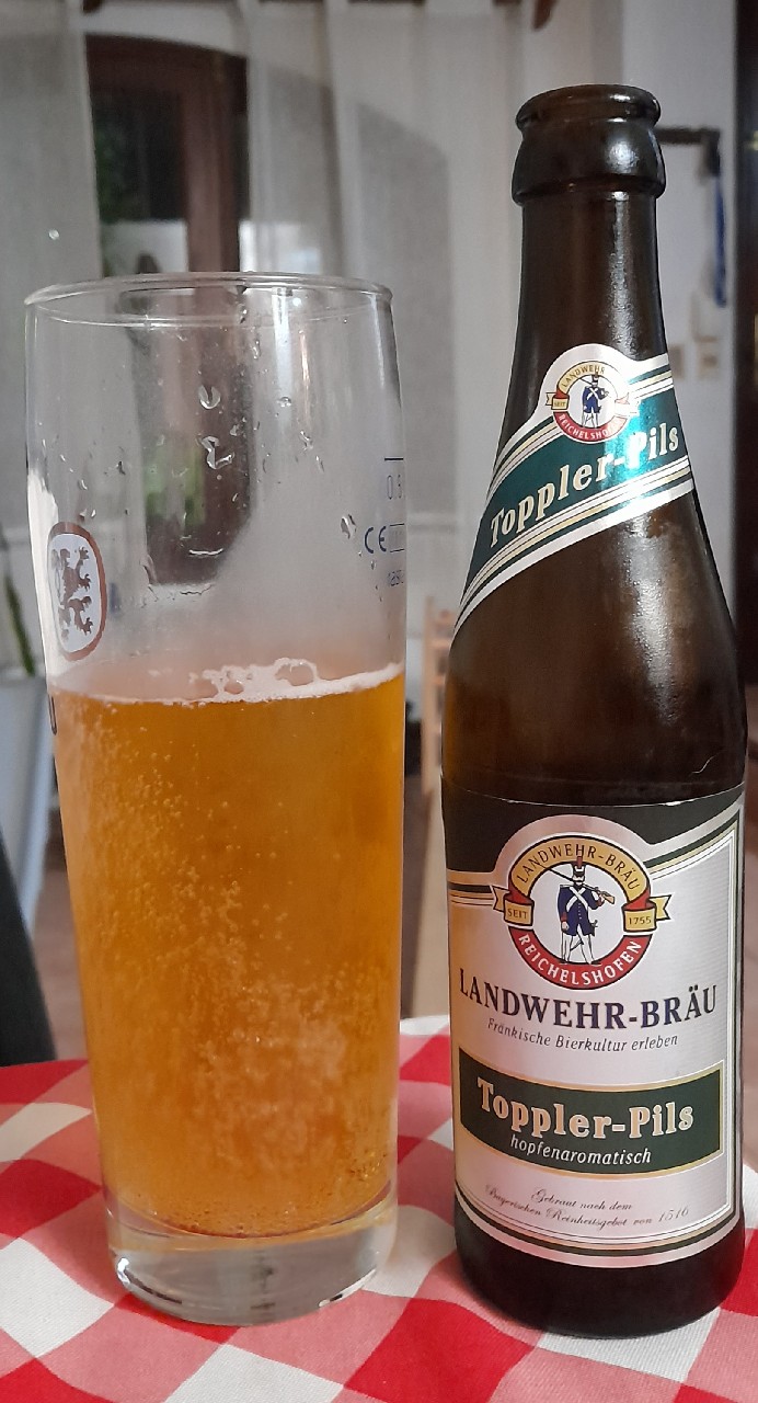 Toppler-Pils, Landwehr Bräu Reichelshofen, Steinsfeld