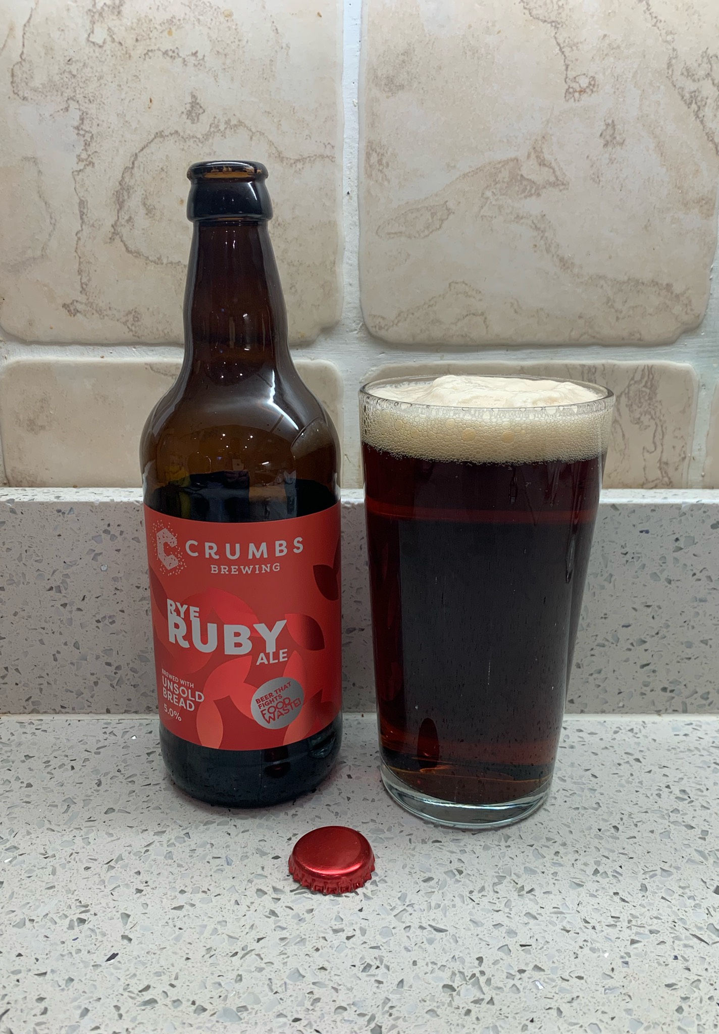 Rye Ruby Ale, Crumbs Brewing