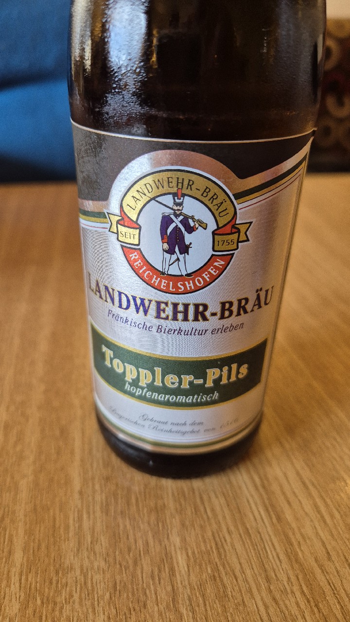Toppler-Pils, Landwehr Bräu Reichelshofen, Steinsfeld