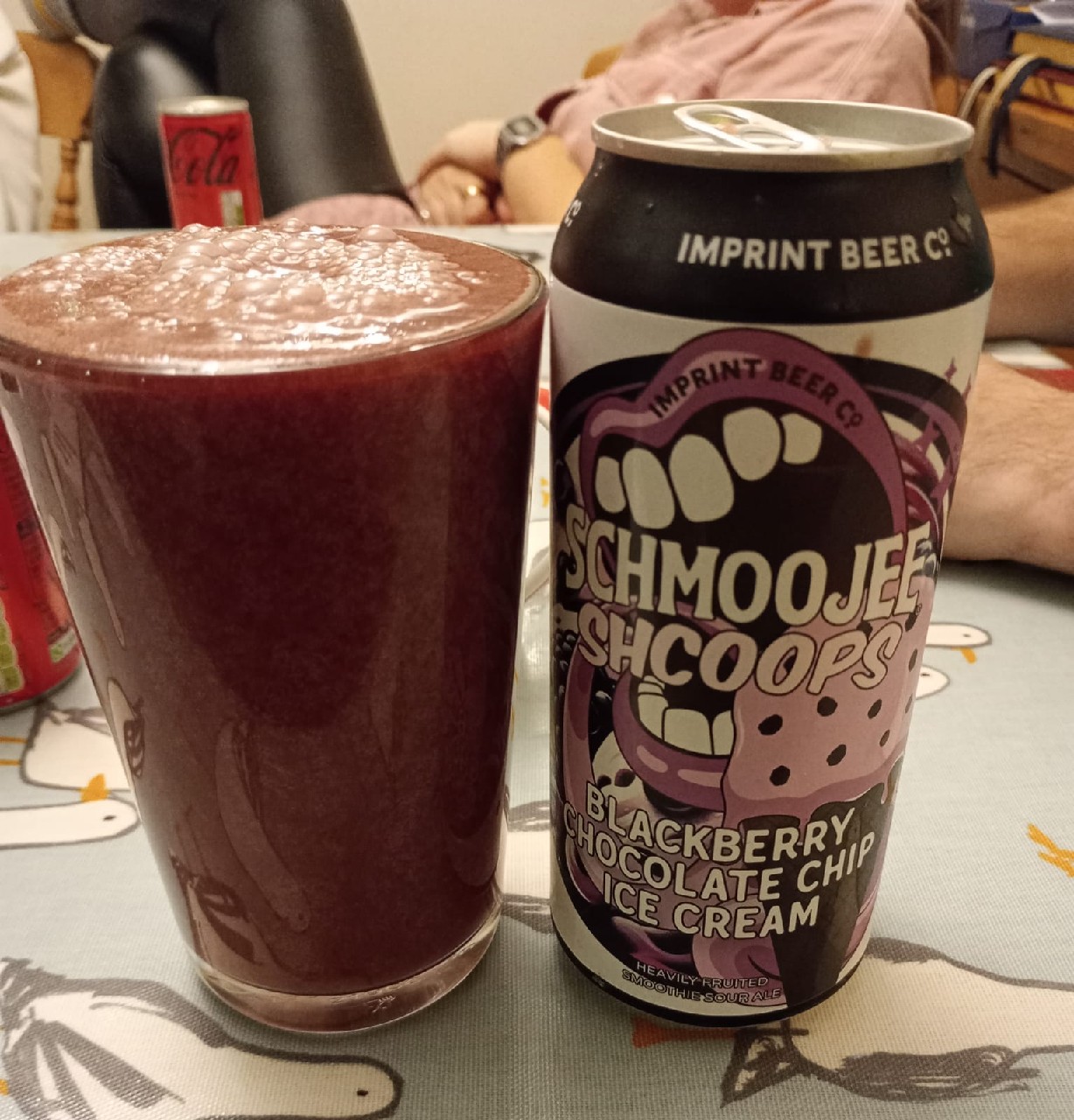 schmoojee schcoops blackberry chocolate chip ice cream, United States