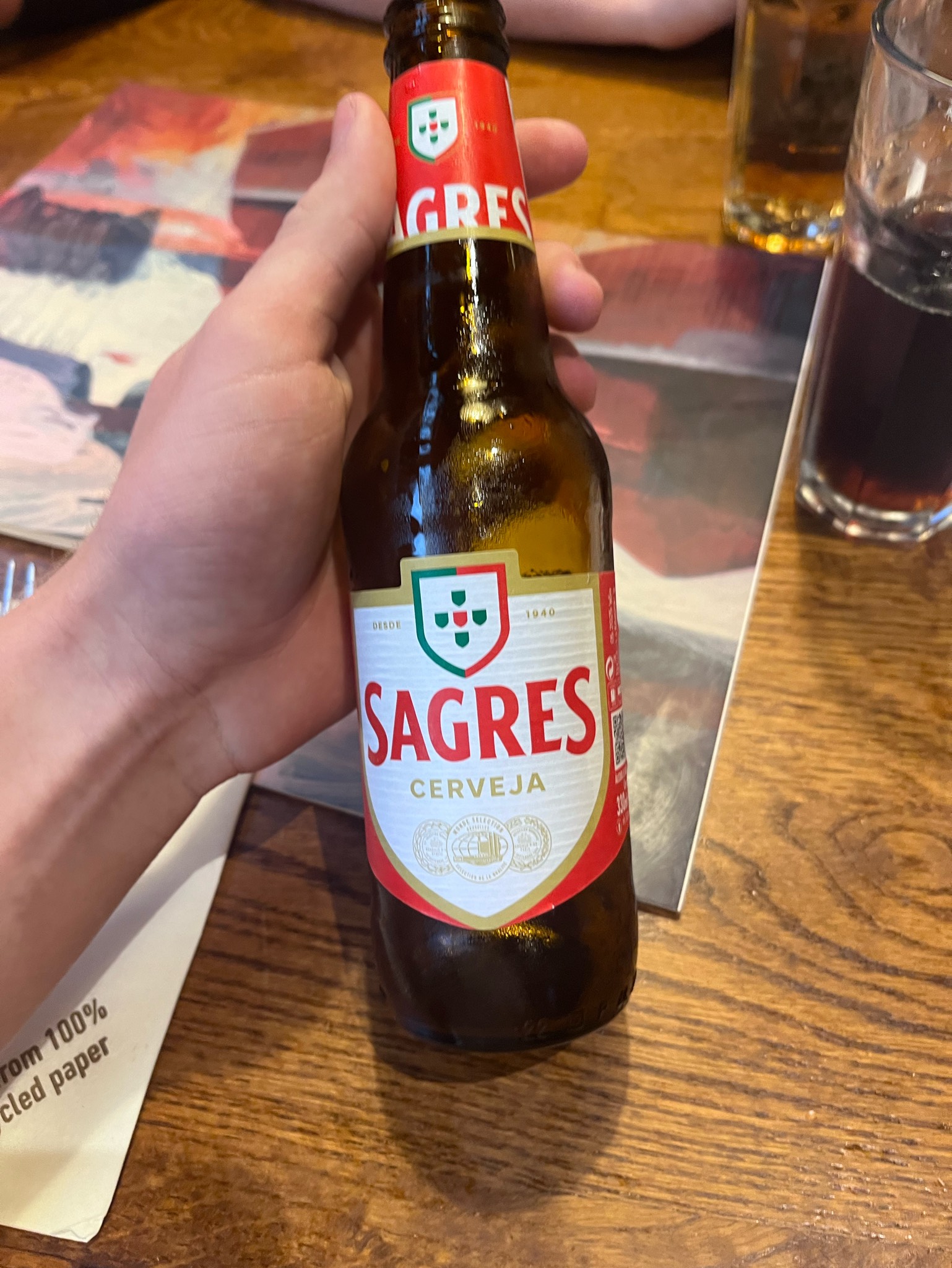 Sagres Sem Álcool, Portugal