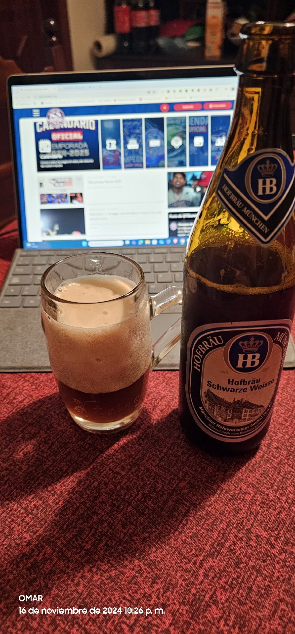 Hofbräu Schwarze Weisse / Dark Wheat / Hefeweizen Dunkel, Germany