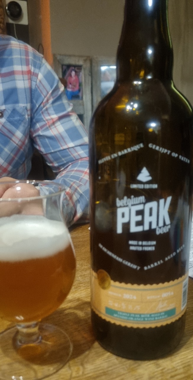 Triple Peak Beer Aged in Spanish Orange Wine Barrel, Belgium