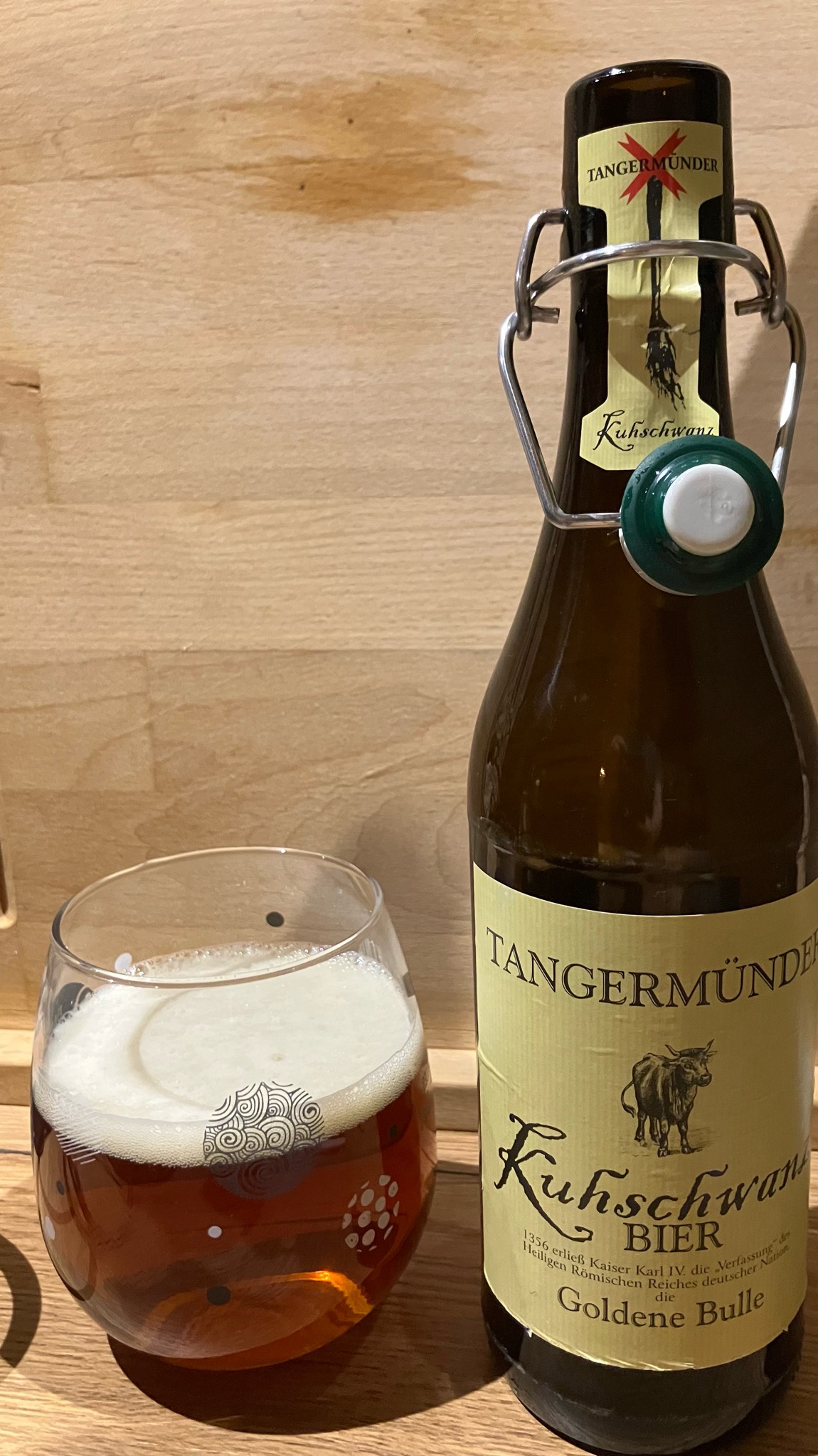 Kuhschwanzbier "Goldene Bulle", tangermünder