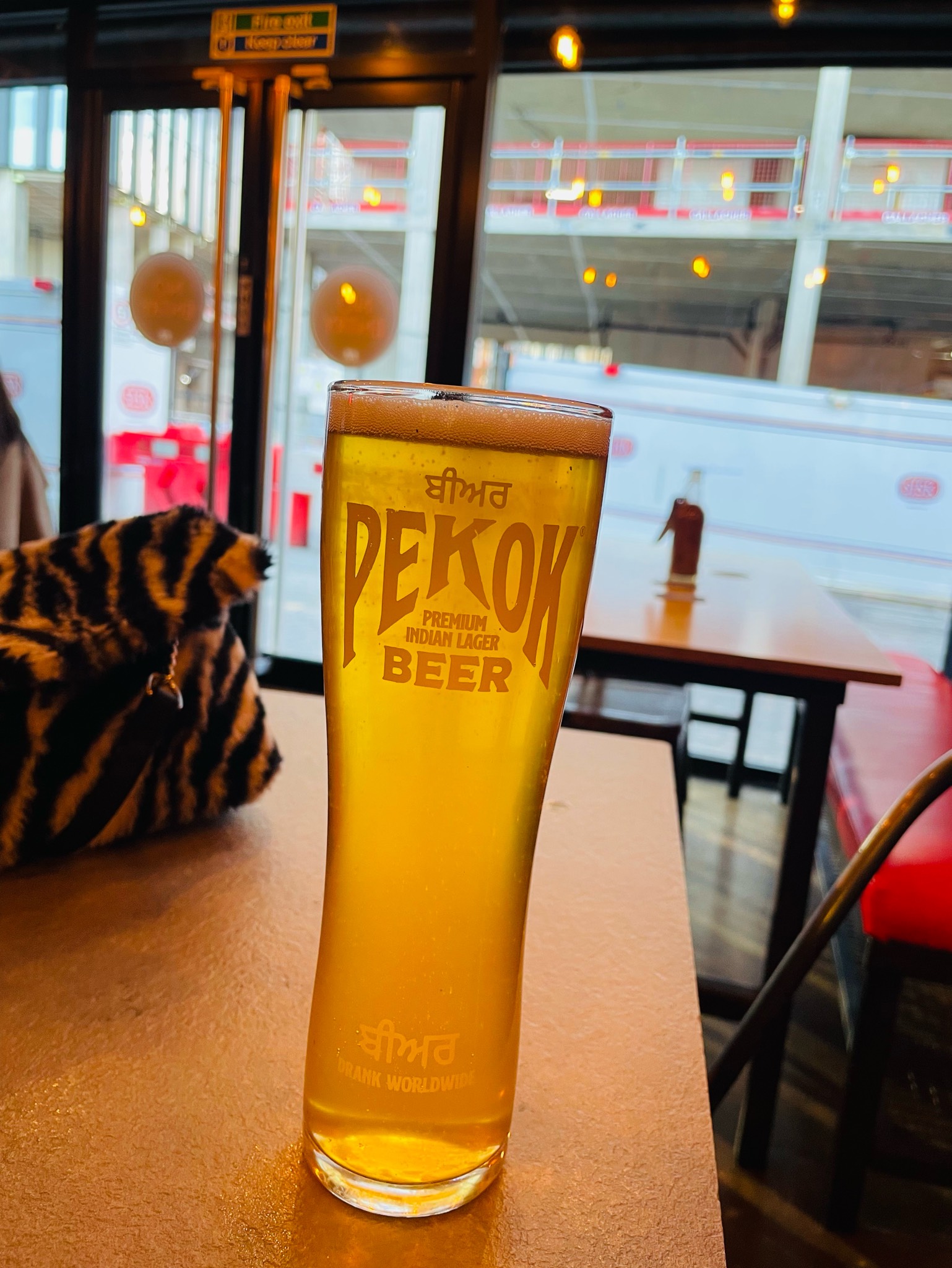 Pekok Premium Indian lager beer, England