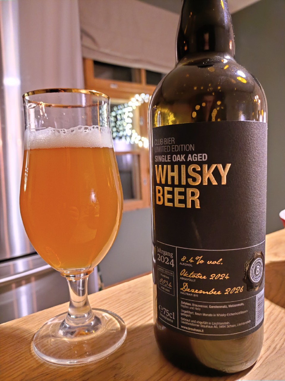 Club Bier Limited Edition Single Oak Aged Whisky Beer (2024), Liechtenstein