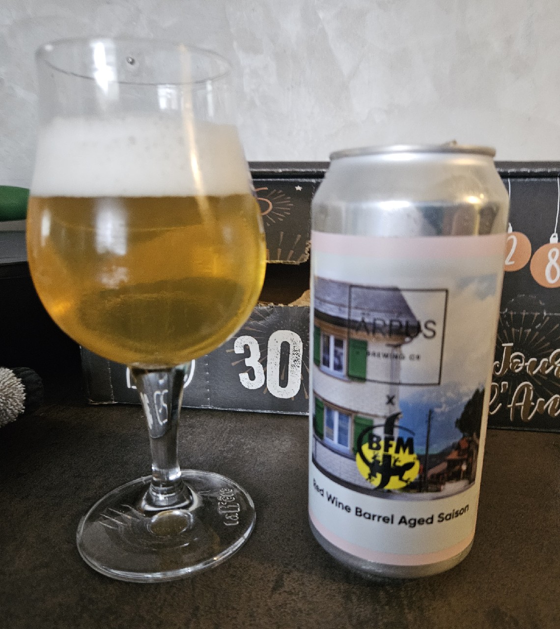 red wine barrel aged saison, Latvia