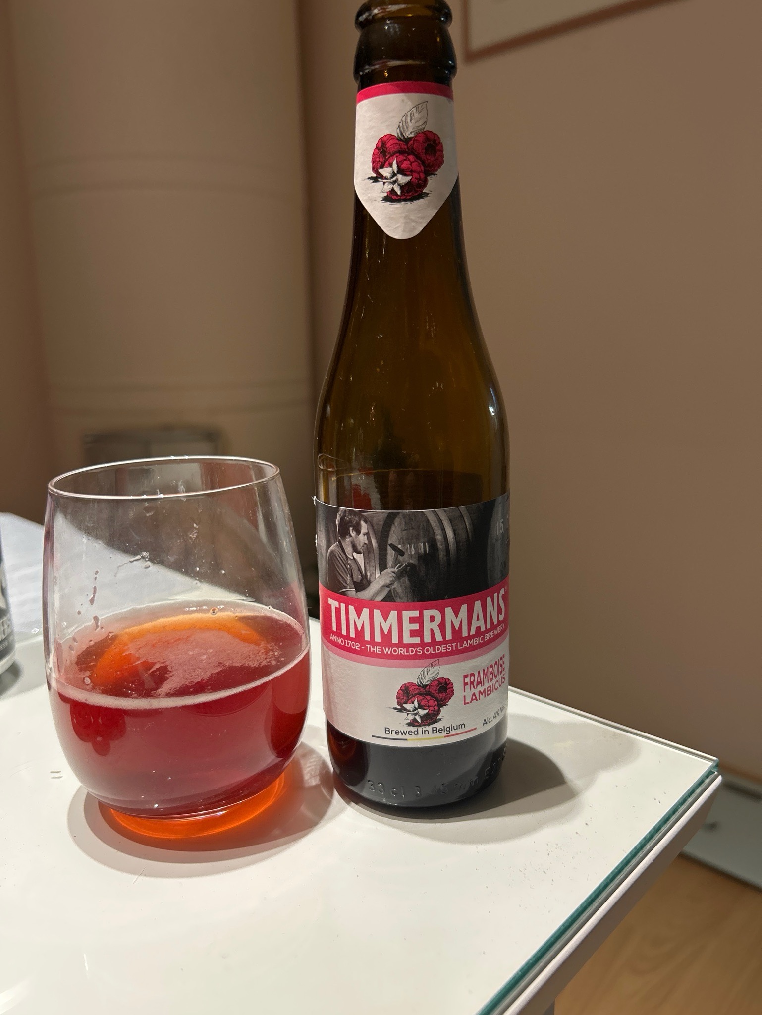 Timmermans framboise lambicus, Belgium