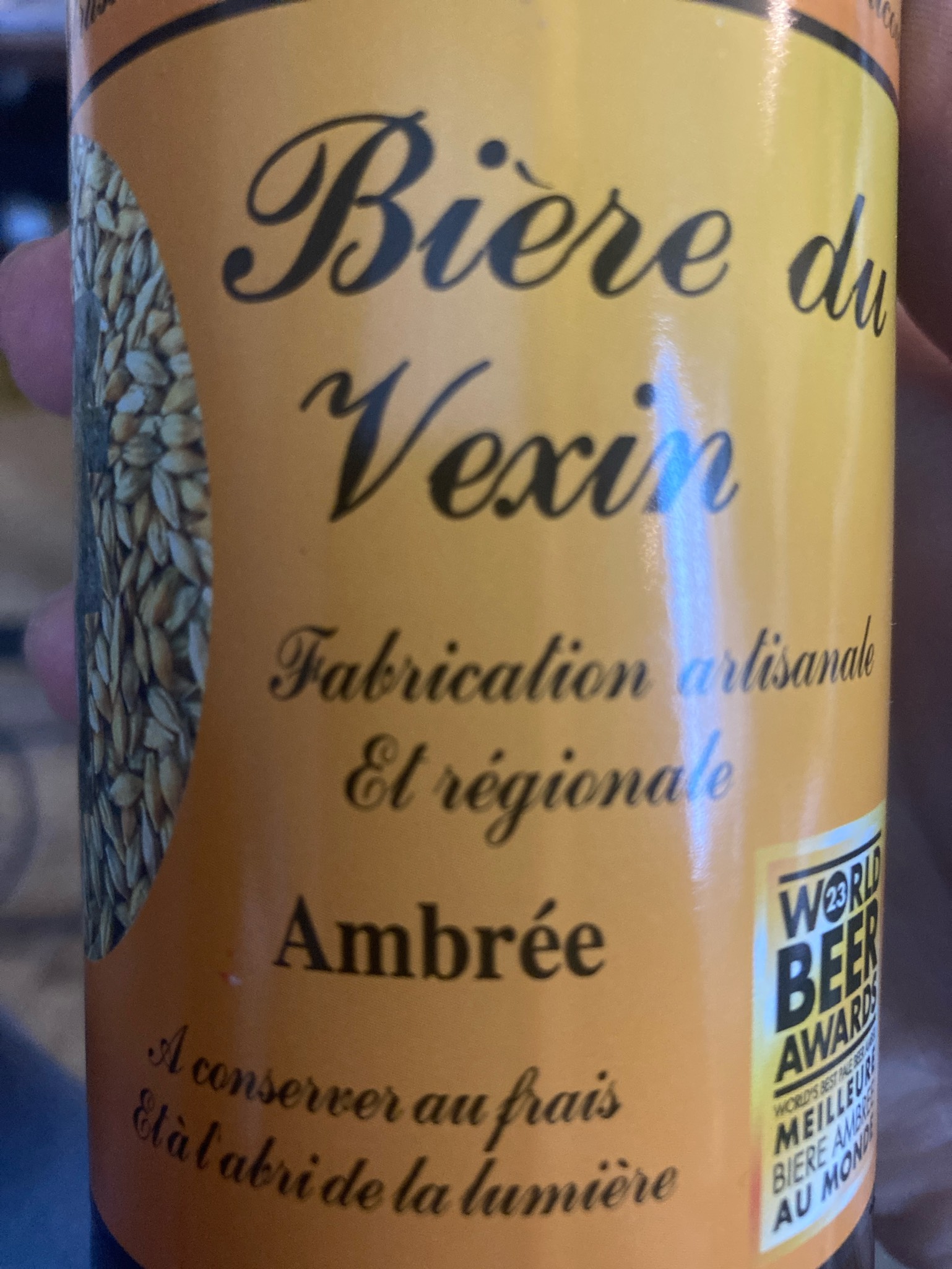 Bière Du Vexin Ambrée, France