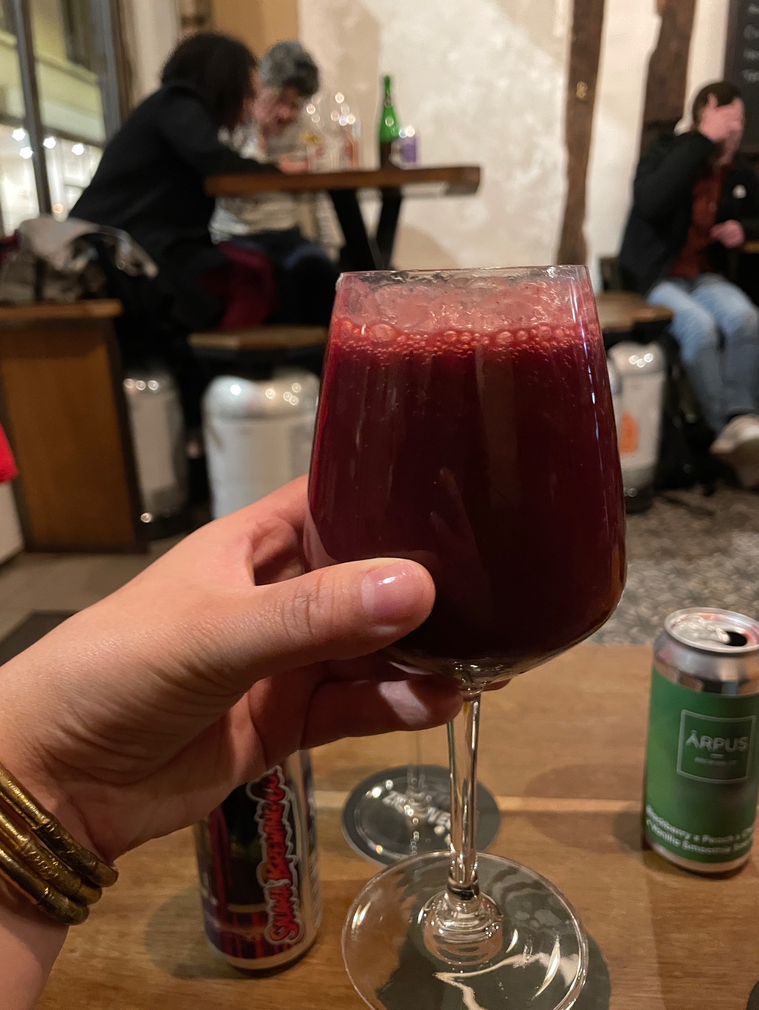 Blackberry Peach Cherry Vanilla Smoothie, Latvia