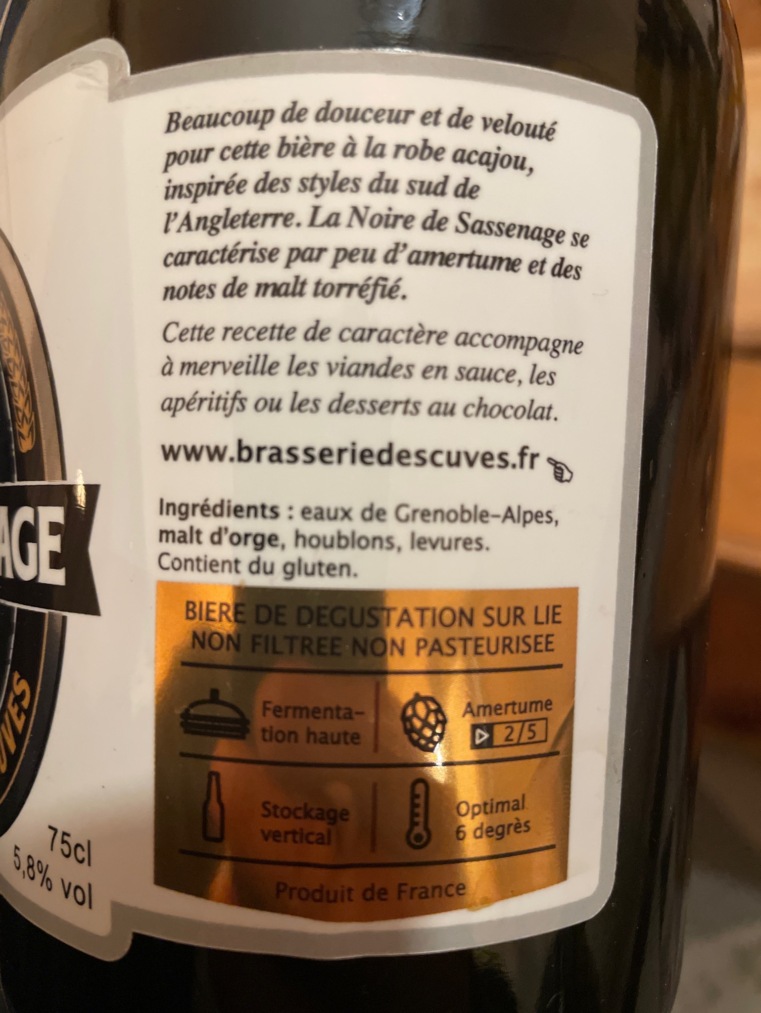 Noire De Sassenage, France