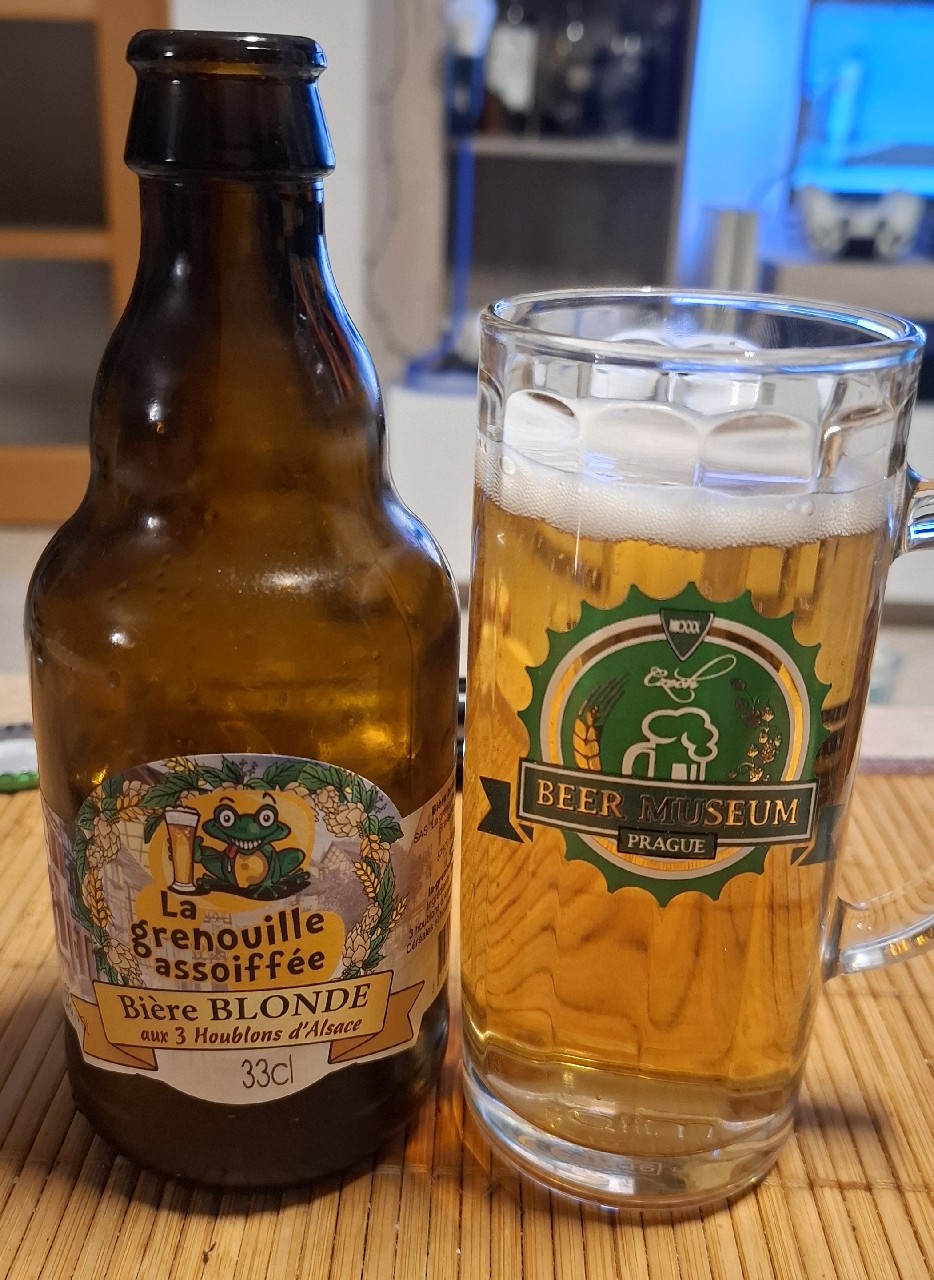 La Grenouille Assoiffée Blonde Aux 3 Houblons D'Alsace, France