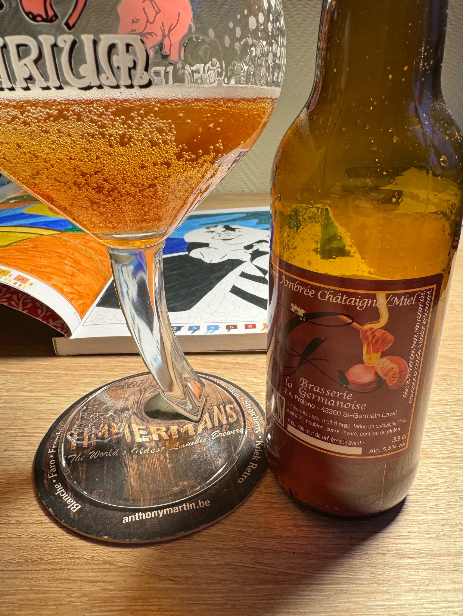 La Germanoise Ambrée Châtaignes / Miel, France