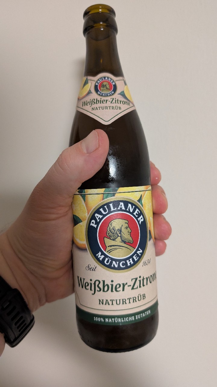 Paulaner Weißbier-Zitrone Naturtrüb, Germany