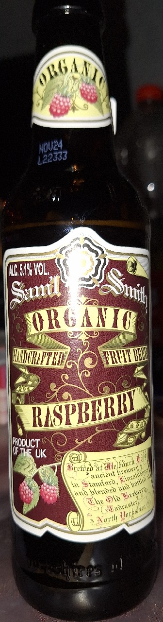 Organic Raspberry Fruit Beer, England