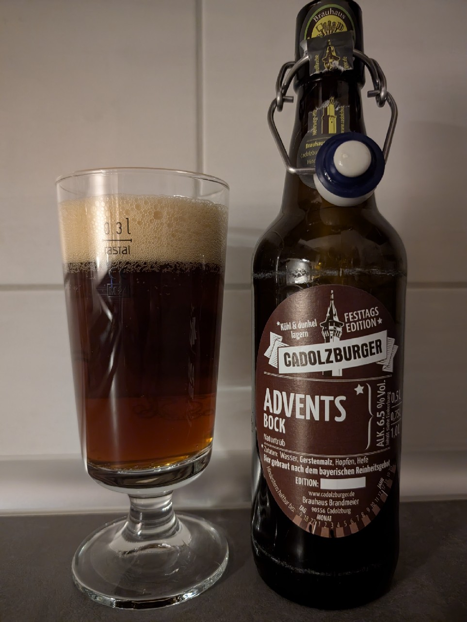 Cadolzburger Adventsbock Festtags Edition, Brauhaus Brandmeier