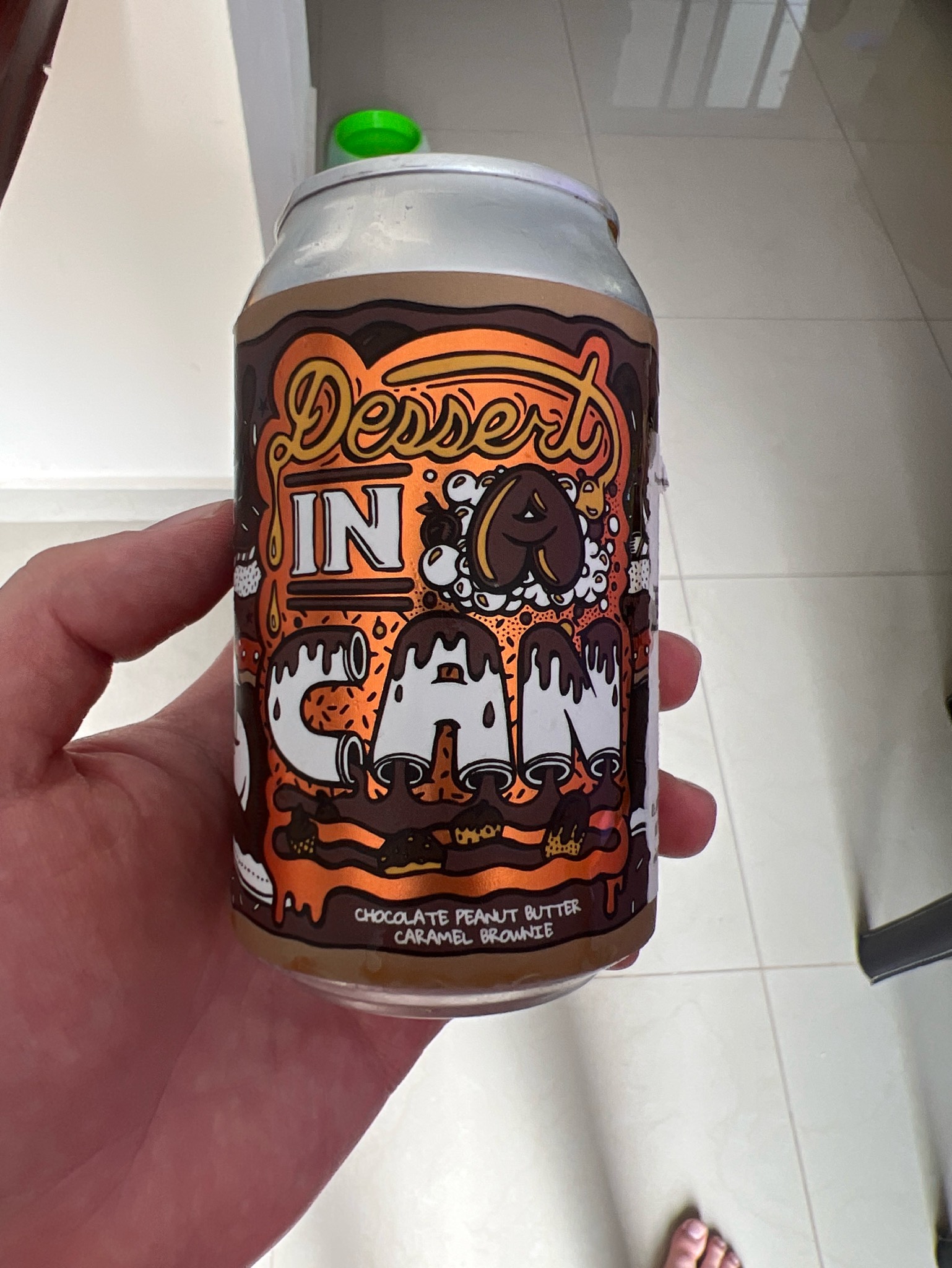 Dessert In A Can - Chocolate Peanut Butter Caramel Brownie, Norway