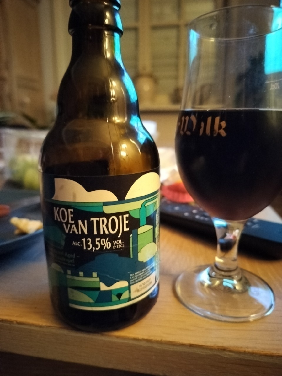 Koe van troje rum barrel aged, Brouwerij Rubbens