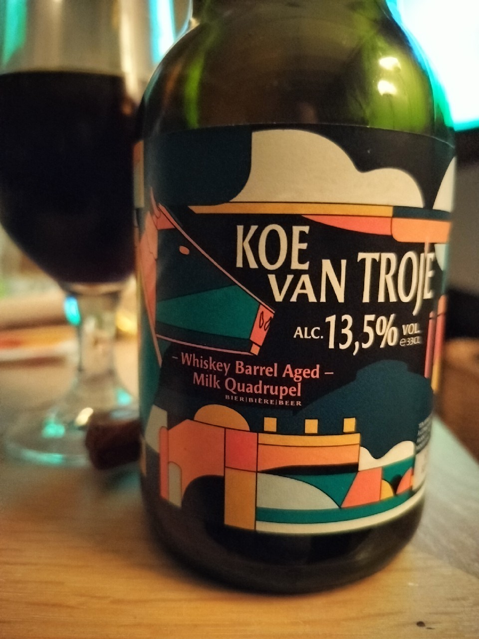 Koe van troje whisky barrel aged Mill suadruppel, Brouwerij Rubbens