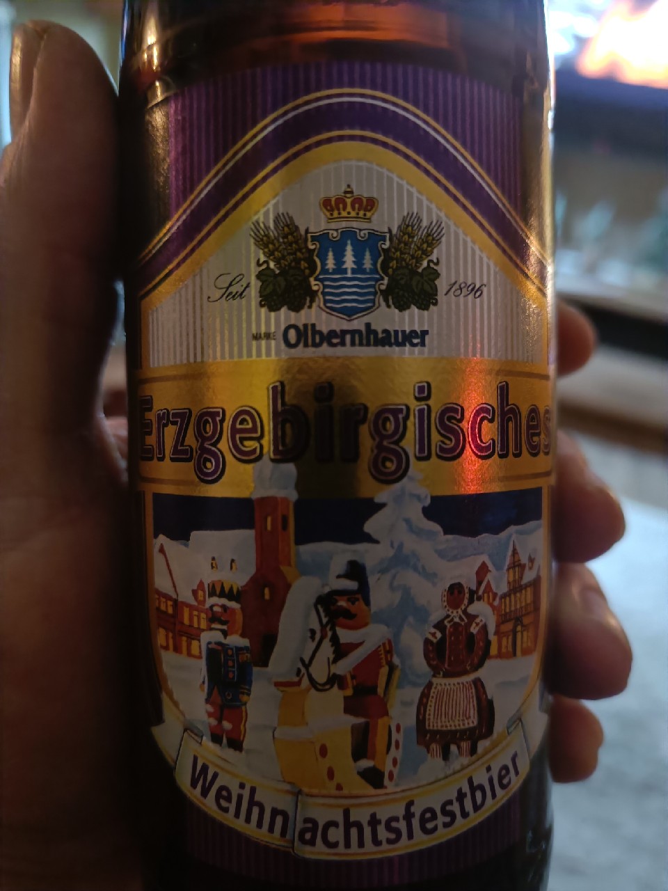 Olbernhauer Erzgebirgisches Weihnachtsfestbier, Privatbrauerei Olbernhau
