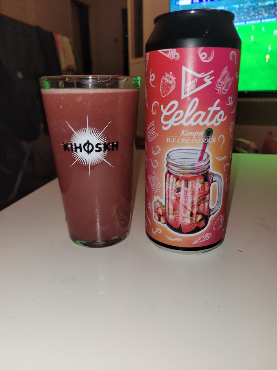 gelato kompot ice cream sour, Poland