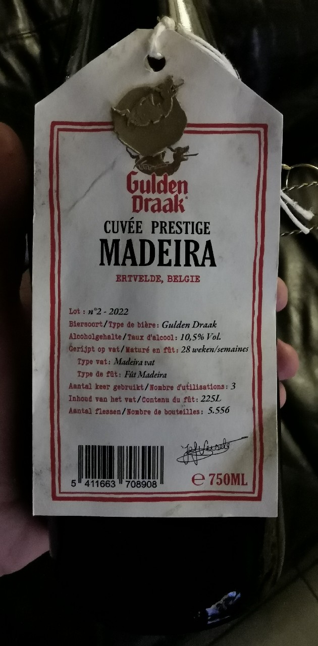 Gulden Draak Cuvée Prestige Madeira Barrel Aged (2022), Belgium